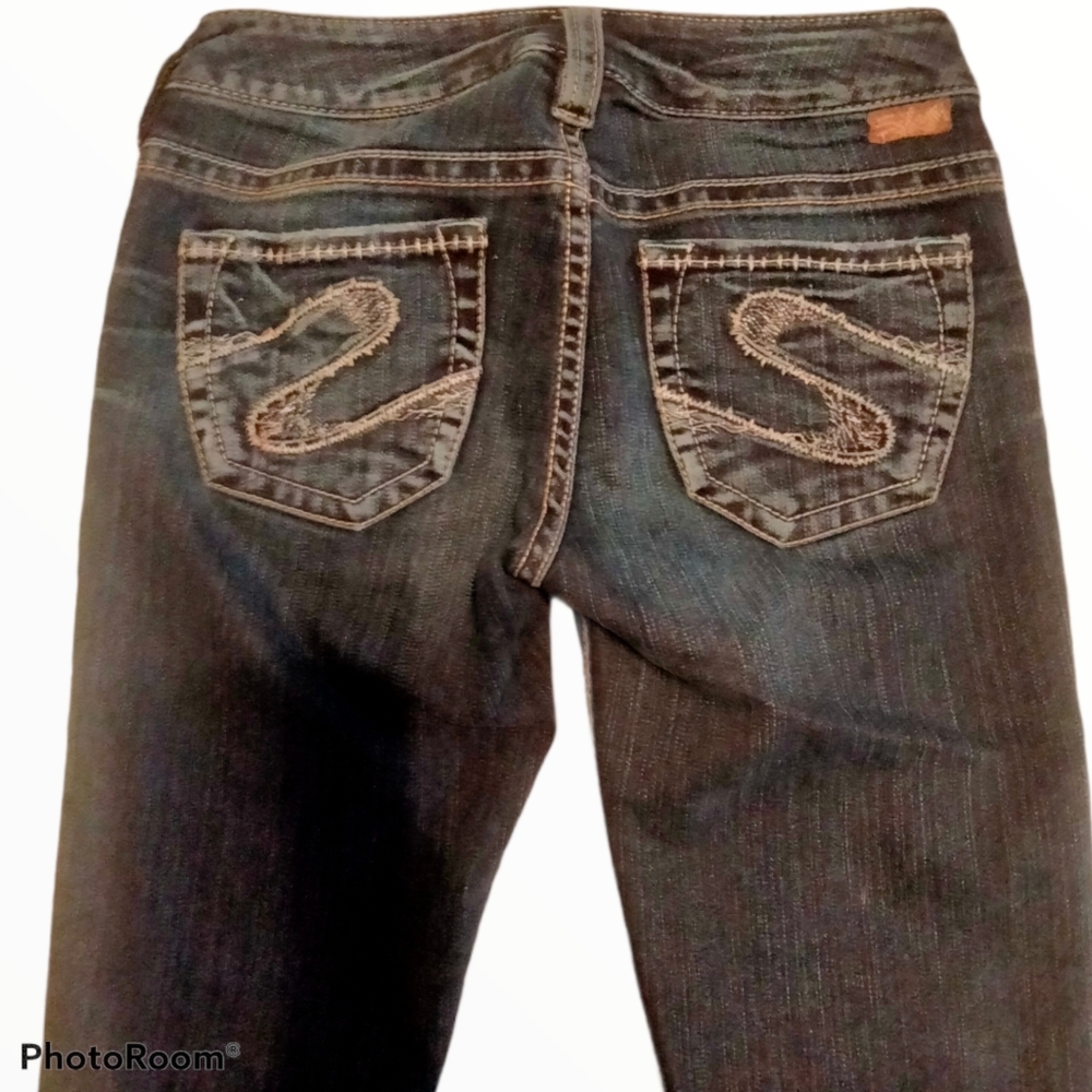 Silver Low Rise Jeans - Picture 6 of 6